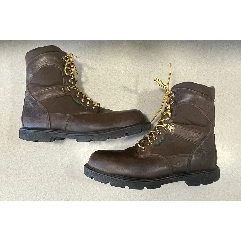 Georgia Boot G107 HOMELAND 8” Men’s Sz 11 Brown Steel-Toe Work Boots Waterproof